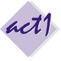 Act 1 Systems
